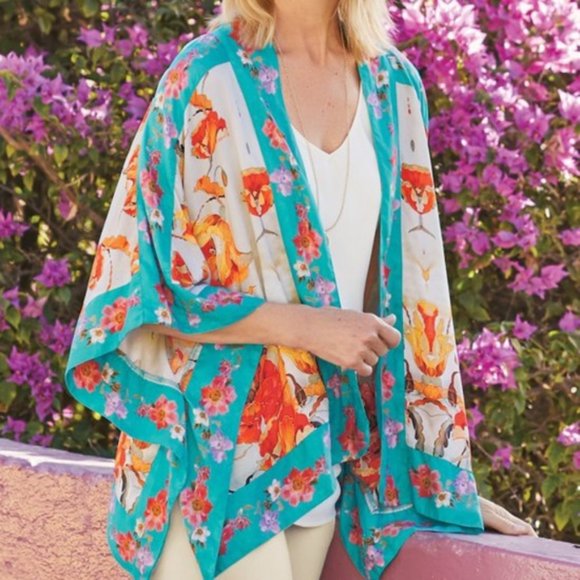 Soft Surroundings Sweaters - Soft Surroundings Firenze Topper Vintage Floral